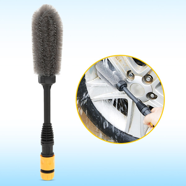 Car Auto Motorcycle Wash Tire Wheel Brush Dust Cleaner Cleaning Tool Pait Washer Attachment Wheel Motorcycle