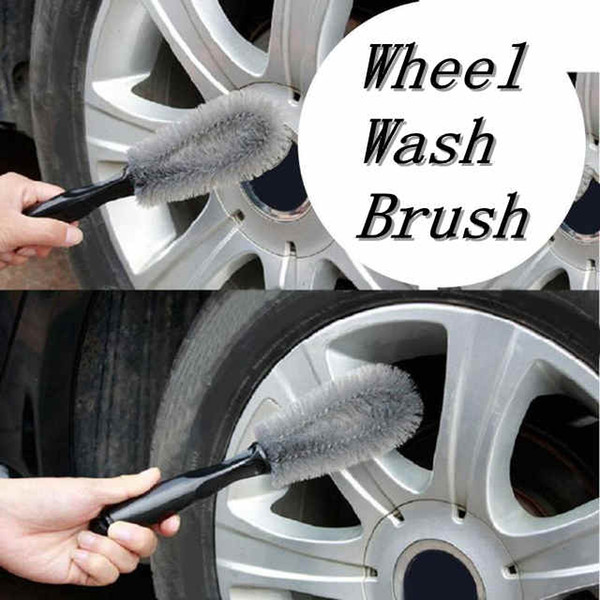 Car Wheel Wash Brush Cleaning Car Tire Brush Truck Auto Motorcycle Vehicle Washing Cleaning Tool HHAA67