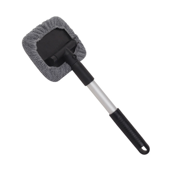 Hot sale car microfiber windshield cleaning towel aluminum telescopic car wash towel brush glass wiper car tool
