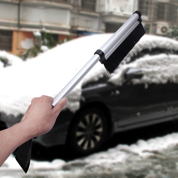 Car Windshield Sonw Ice Shovel Snow Brush Ice Scraper Spade Scoop Vehicle Window's Aluminium Extendable Home Dust Remover Cleaner