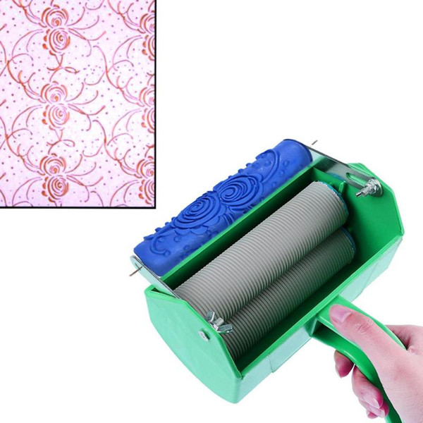 Printing Embossing Cylinder Art Wall Painting Roller Brush Excellent Durability Soft Rubber Process Mud Construction Tool