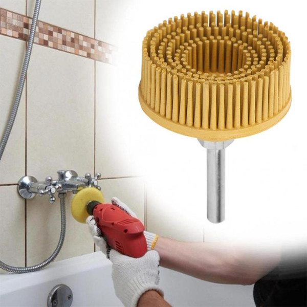2'' Disc Emery Abrasive Brush Polishing Grinding Buffing Wheel Woodworking For Burr Rust Removal Drill Tools
