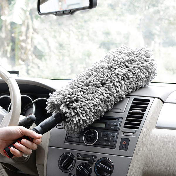 Microfiber Car Duster Brush With Extendable Handle Home Cleaning Tool Multifunction