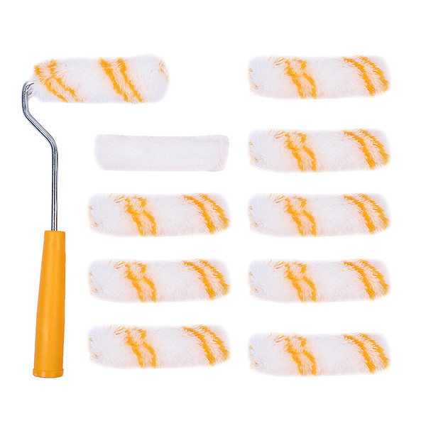 10pcs Paint Roller Brush Multifunction Paint Runner Wall Painting Tools Set for Wall Decoration Tools Supplies For Painting Work
