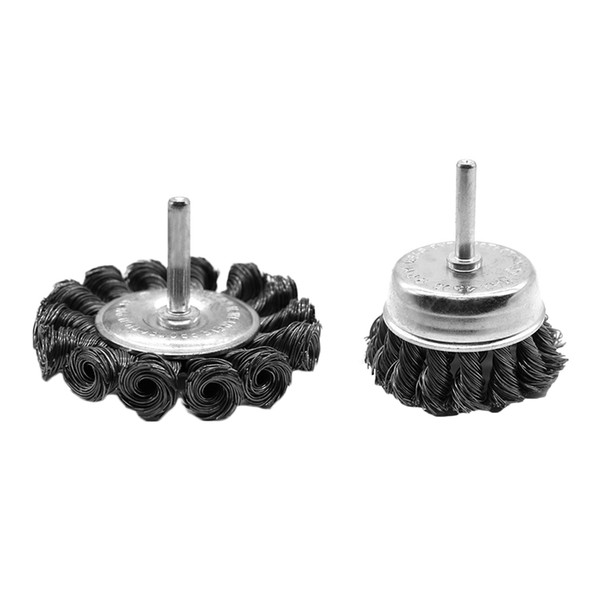 Steel Wire Brush Twisted Knotted Crimp Wheel Electric Hand Drill Rust Paint Removal Tools
