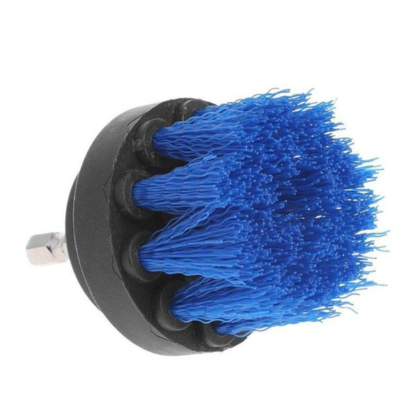 2pcs 2 inch Drill Cleaning Brush Power Scrubber Stiff Scrub Brush Bit Pad Bathroom Tile Tool