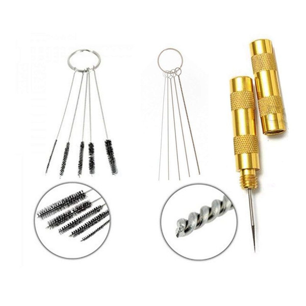 Promotion! 11-in-1 Airbrush Cleaner Accessories with Stainless Steel Brushes and Needle | Professional Cleaning Kit Tools