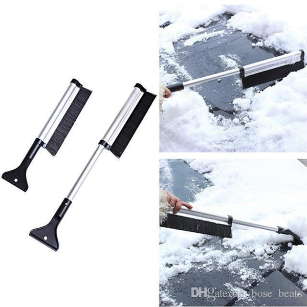 65cm Creative Design Stretchable Car Vehicle Snow Ice Scraper Snowbrush Removal Brush Winter Car Cleaning Tool AAA1374