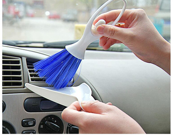 Multifunctional cleaning brush for vehicle, air conditioner for automobile air conditioner, seat cleaning of instrument panel