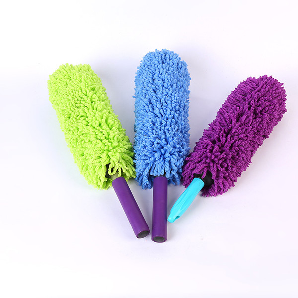 Car Care Brush Color Fiber Material no-retractable Soft Handle Three Colors Car Cleaning Brush Free Shipping