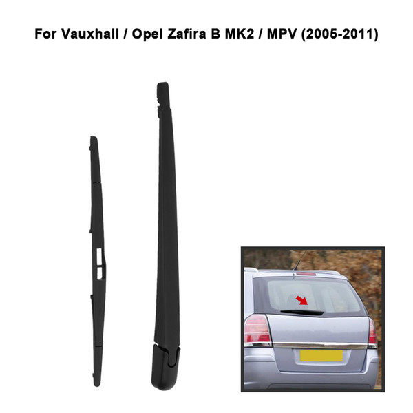 Freeshipping Car Rear Window Windshield Wiper Arm Blade Complete Replacement Set for VAUXHALL OPEL ZAFIRA B MK2 MPV 2005-2011