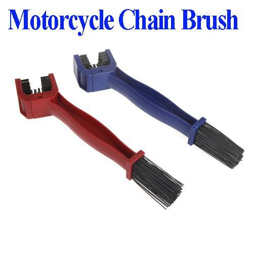 Cycling Motorcycle Bicycle Chain Crankset Brush Cleaner Cleaning Tool Blue / Red 1pc dropshipping wholesales