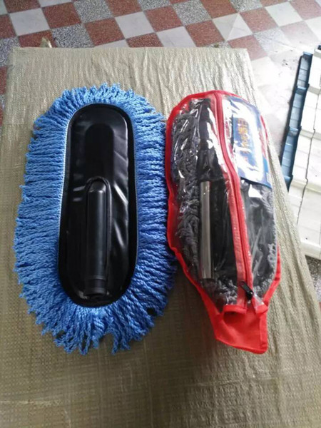 Removable telescopic car wax brush, wax washing car, brush, nano wax, dust removable duster mop.