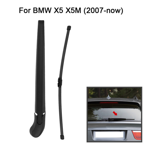 Freeshipping Car Rear Window Windshield Wiper Arm & Blade Complete Replacement Set for BMW E70 X5 X5M 2007-NOW LST-BW02