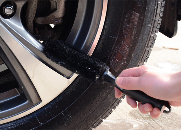 New Car Wheel Tire Rim Hub Brush Motor Motorcycle Tyre Dust Dirt Remover Cleaner Cleaning Brush