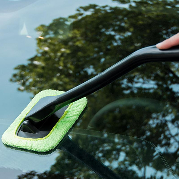 New Microfiber Auto Window Cleaner Long Handle Car Washable Car Brush Window Windshield Wiper Cleaner Car Cleaning Tool
