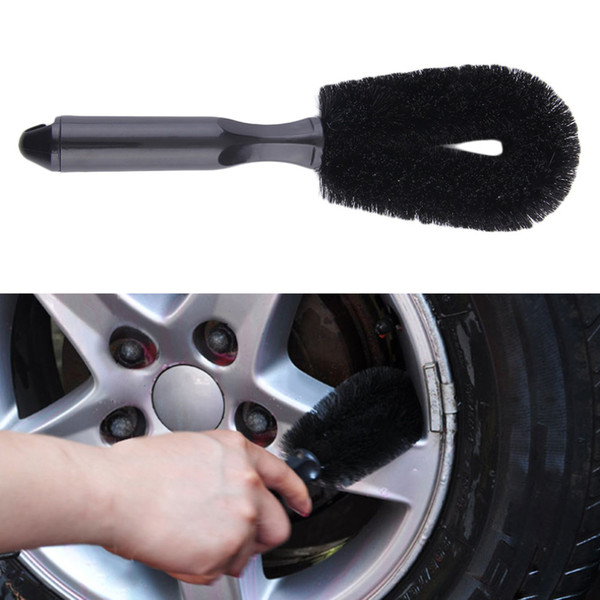 Car Motorcycle Wheel Tire Rim Scrub Brush Hub Clean Wash Useful Brush Car Truck Motorcycle Bike Washing Cleaning Tools Free Ship