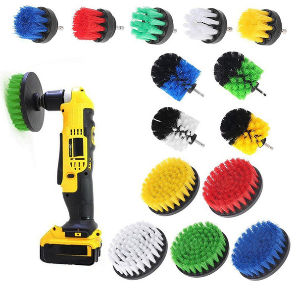 1pcs 4 inch Drill Cleaning Brush Power Scrubber Stiff Scrub Brush Bit Pad Bathroom Tile Tool
