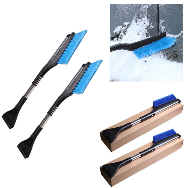 Car Home Snow Shovles Winter Aluminium Alloy Easy Long Handle Flex ABS Durable Multi Functions Snow Brush Cleanup Tool Best Quality