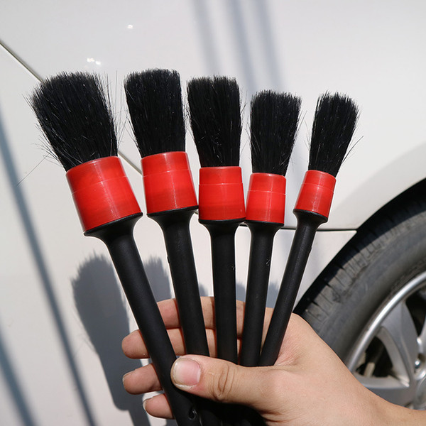 5 Pcs Multi-function Household Cleaning Brush Set Car Wash Fine Crevice Brush Interior Beauty Cleaning Tools For Auto New
