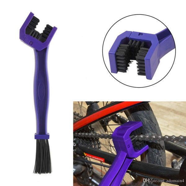 New high quality Blue Motorcycle Bike Chain Maintenance Cleaning Brush Cycle Brake Dirt Remover Tool Cleaner Scrubber Tool