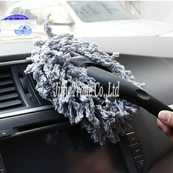 Multi-purpose Microfiber Car Duster Cleaning Dirt Dust Auto Clean Brush Dusting Tool Mop 1 Piece (color:grey)