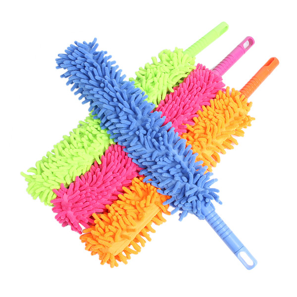 1Pcs 16inch Flexible Car Wash Brush Long Microfiber Noodle Chenille Alloy Wheel Cleaner Car Cleaning Tool