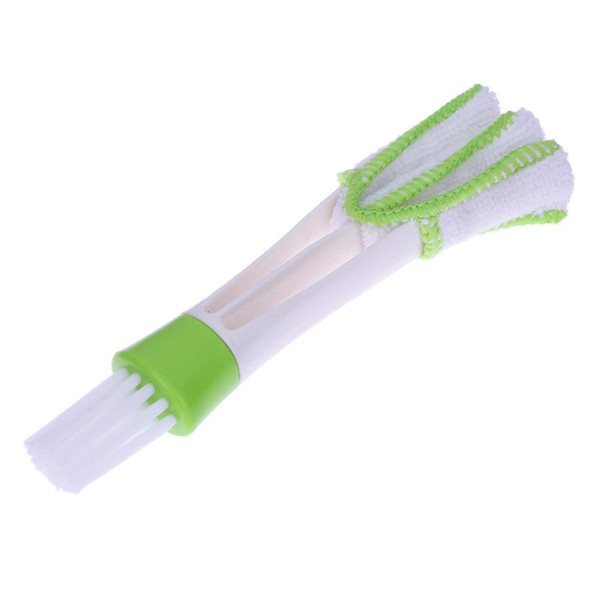 VODOOL Portable Double Ended Car Air Conditioner Vent Slit Cleaner Brush Instrumentation Dusting Blinds Keyboard Cleaning Brush