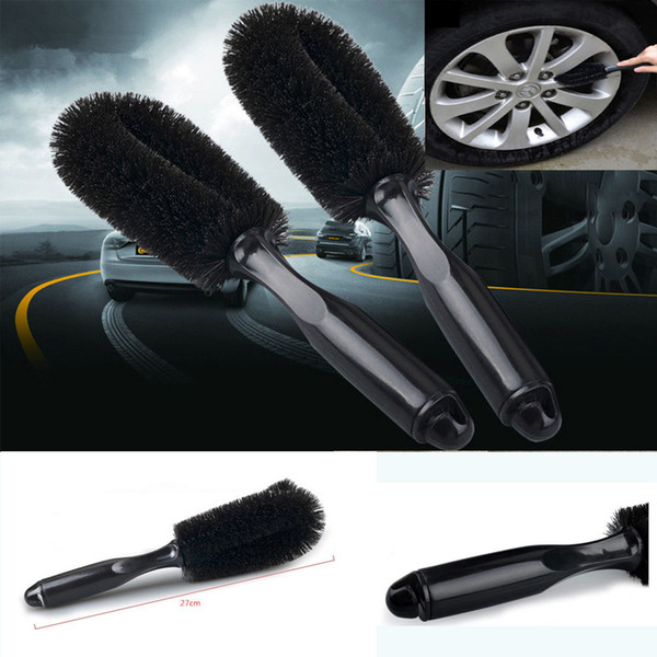 Black Car Wheel Tire Rim Brush Multifunctional Car Truck Motorcycle Bike Wheel Tire Rim Scrub Brush Washing Cleaning Tool BBA137