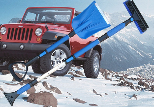 Multi-Function Telescopic Suit For Snow Shovel Car Home Winter Ice Snow Frost Fog Ice Shovel Snow Brush