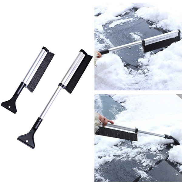 65cm Creative Design Stretchable Car Vehicle Snow Ice Scraper Snowbrush Removal Brush Winter Car Cleaning Tool AAA1374