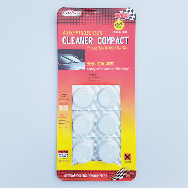 6pcs/pack Car Solid Wiper Fine Seminoma Wiper Car Auto Window Cleaning Car Windshield Glass Cleaner