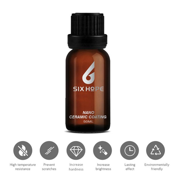 50ml Automotive Car Nano Ceramic Coating Super Water-repellent Fluorinated High Temperature Resistance Scratch Prevention Beauty