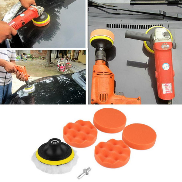 4 inch Buffing Pad Auto Car Polishing sponge Wheel Kit With M10 Drill Adapter Buffer hot selling& Free Shipping