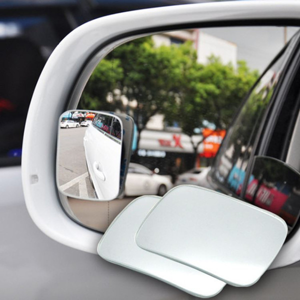 pcs/lot Rearview Mirrors Universal Blind Spot Rear View Rimless Mirror Covers Sticker Wide Angle Convex Car Accessories 2pcs/lot Car Rea...