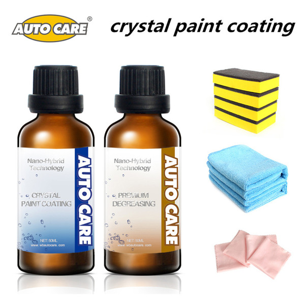 50ml Liquid Car Wax Crystal Car Glass Hydrophobic Coating Glass Ceramic Liquid Wax Free 50ml Degreasing Agent And Free Tools