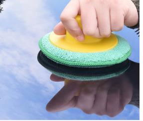 Auto beauty magic wax sponge cotton car wax hand polishing tool car with manual handle