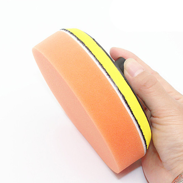 Orange Flat Sponge Gross Polishing Buffing Pad For Car Polisher Clean 1PC 180mm