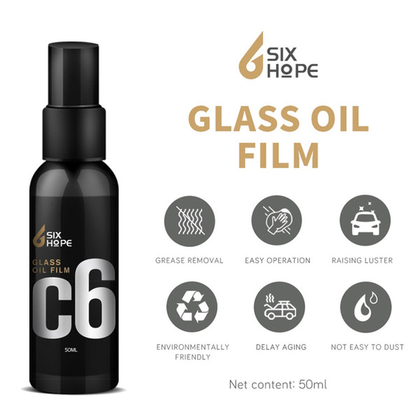50ml Surface Car Seat Practical Care Car Oil Film Cleaning Auto Front Windshield Glass Cleaning Polishing Protection