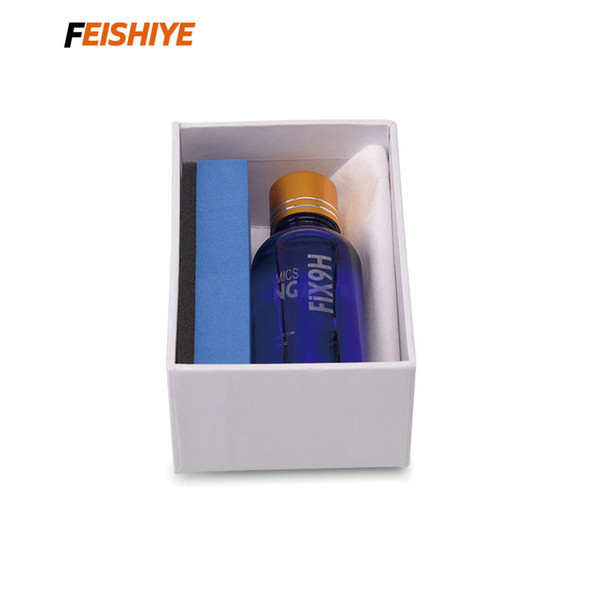 2Pcs FEISHIYE 9H Hydrophobic Nanometer Coating Car Liquid Ceramic Coat Paint Care Polishes Glass Oleophobic Coating Polishing