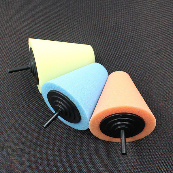 Car-styling Wheel Hub Polish Buffing Shank Polishing Sponge Cone Metal Foam Pad Car 6MM