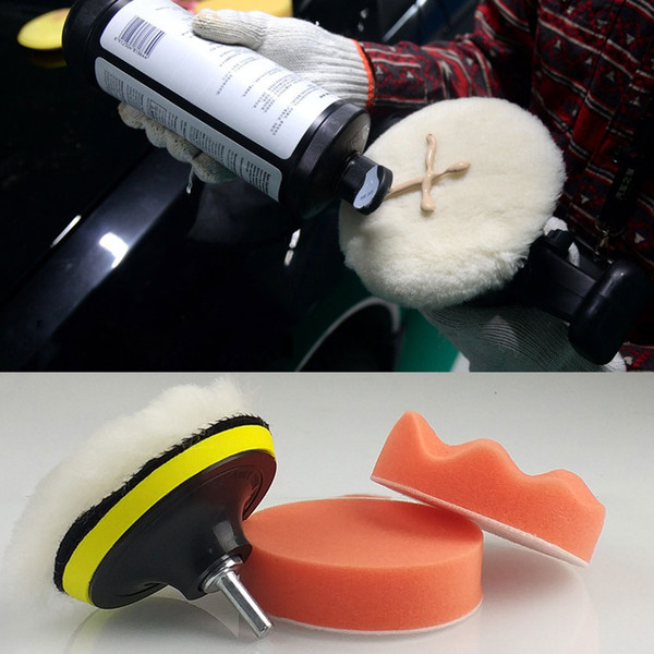 Gross Polishing Buffing Pad Kit for Auto Car Polishing Wheel Kit Buffer With Drill Adapter 1set