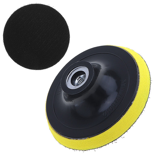 4 Inch Electric Suction Pad Self-adhesive Sandpaper Disc with Threaded Hole for Automotive / Metal Polishing POW_71T