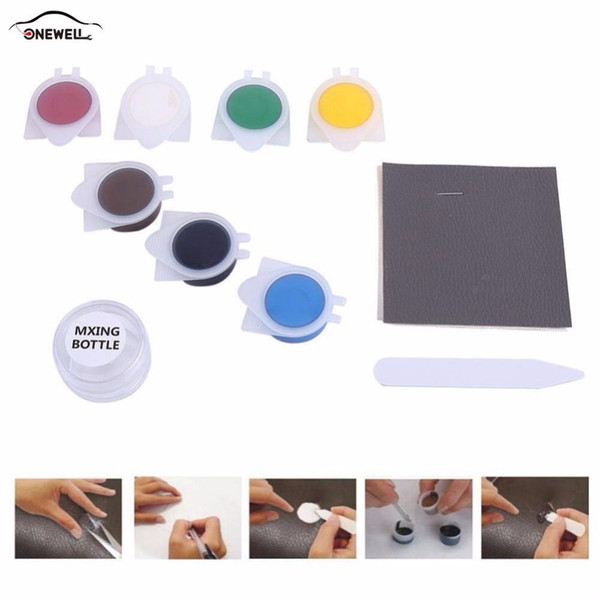 New 10Pcs/set Repair Tool Liquid Skin Leather Car Seat Sofa Coats Holes Scratch Cracks Rips No Heat Liquid Leather Vinyl Repair