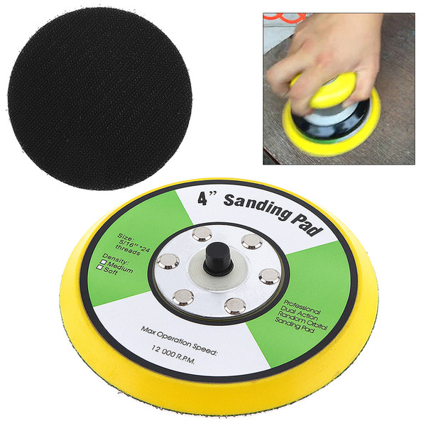 4 Inch Professional 12000RPM Double-acting Random Orbital Sanding Pad with Smooth Surface for Polishing and Sanding POW_71P
