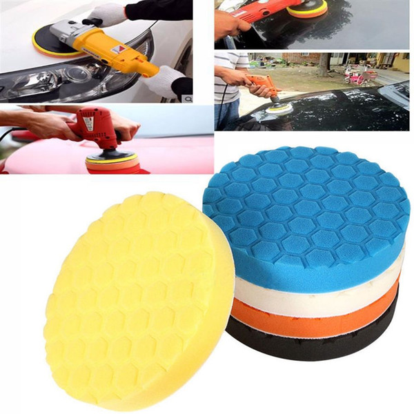 5Pcs 3/4/5/6/7 Inch Buffing Sponge Polishing Pad Kit Set For Car Polisher Buffer