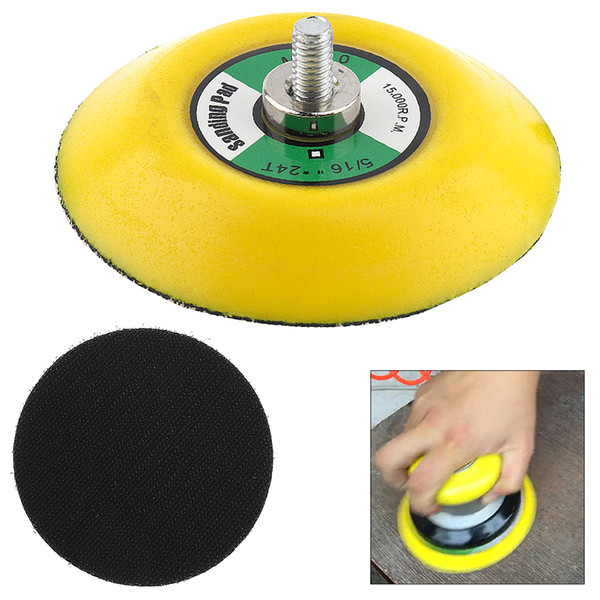 3 Inch Professional 12000RPM Double-acting Random Orbital Sanding Pad with Hairy Surface for Polishing and Sanding POW_71S