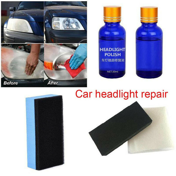 30mL Car Headlight Restoration Kit Lamp Lens Repair Liquid Repairing Polish