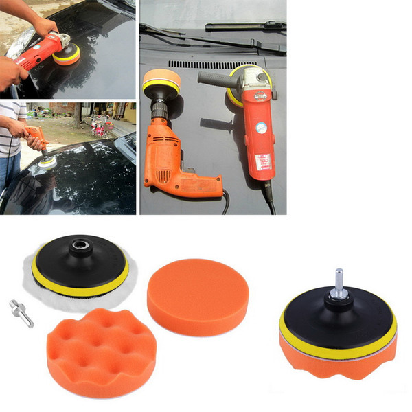 5 inch Buffing Pad Auto Car Polishing sponge Wheel Kit With M10 Drill Adapter Buffer