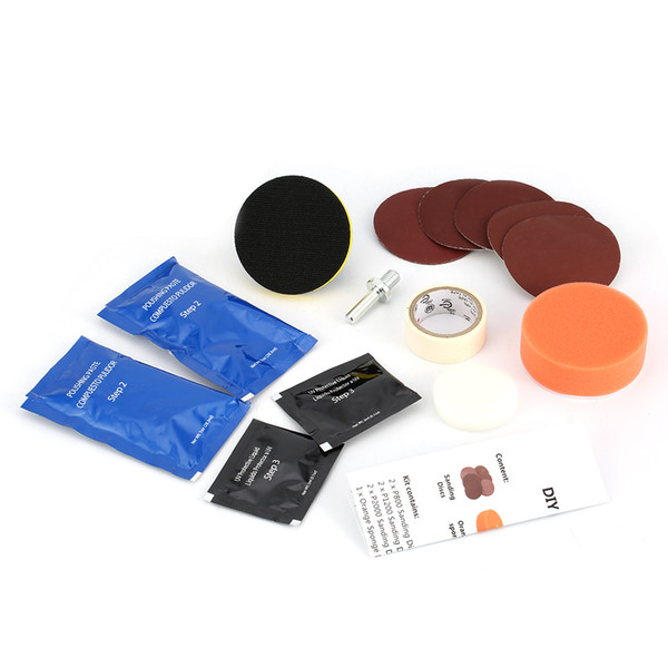 Headlight Restoration Kit DIY Headlamp Brightener for Car Auto Care Head Lamp Lense Repair Clean Light Polishing Paste